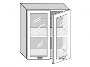 1.60.4 Шкаф настенный (h=720) на 600мм с 2-мя стек.дверцами в Бакале - bakal.магазин96.com | фото