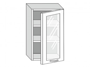 19.50.3 Шкаф настенный (h=913) на 500мм с 1-ой стекл. дверцей в Бакале - bakal.магазин96.com | фото