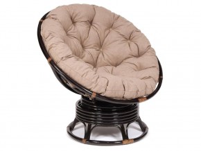 Кресло-качалка Papasan w 23/01 B с подушкой Antique brown, экошерсть Коричневый в Бакале - bakal.магазин96.com | фото