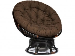 Кресло-качалка Papasan w 23/01 B с подушкой Antique brown, ткань Коричневый в Бакале - bakal.магазин96.com | фото