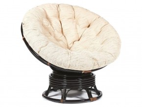 Кресло-качалка Papasan w 23/01 B с подушкой Antique brown, ткань Старт в Бакале - bakal.магазин96.com | фото