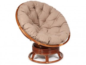 Кресло-качалка Papasan w 23/01 B с подушкой Pecan, экошерсть Коричневый в Бакале - bakal.магазин96.com | фото