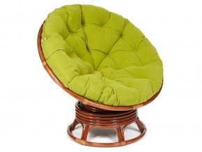 Кресло-качалка Papasan w 23/01 B с подушкой Pecan, флок Олива в Бакале - bakal.магазин96.com | фото