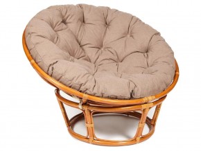 Кресло Papasan 23/01 W с подушкой Cognac, экошерсть Коричневый в Бакале - bakal.магазин96.com | фото