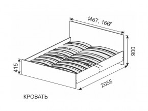 Кровать 1600х2000 ортопедическое основание в Бакале - bakal.магазин96.com | фото