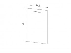П 45 Комплект для посудомоечной машины 450 мм (цоколь + фасад) ЛДСП в Бакале - bakal.магазин96.com | фото