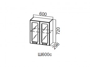 Ш600с/720 Шкаф навесной 600/720 (со стеклом) в Бакале - bakal.магазин96.com | фото