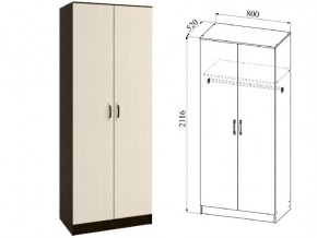 Шкаф 2 двери Ронда ШКР800.1 венге/дуб белфорт в Бакале - bakal.магазин96.com | фото